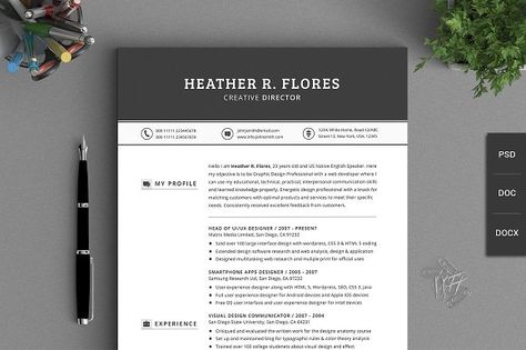 Minimalist Resume Template by Angelene Ke on @creativemarket - minimalist resume template Minimalist Resume Template by Angelene Ke on @creativemarket - minimalist resume template