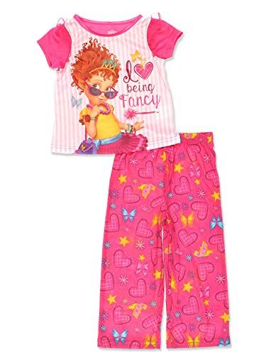 Komar Kids Girls 4 Piece Pajamas Sleepwear Set With Shorts and Pants Care Bears, 2T