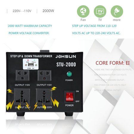 Stu 500 Voltage Converter 500w Step Up And Down Ac 110v 220v Heavy Duty Voltage Converter Converter Heavy Duty