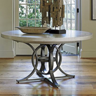 Lexington Oyster Bay Calerton Extendable Dining Table Round Pedestal Dining Table Round Pedestal, 34 Inch Round Dining Table