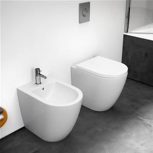 Sanitari Filomuro Ceramica Serie Volga Vaso Bidet Sedile