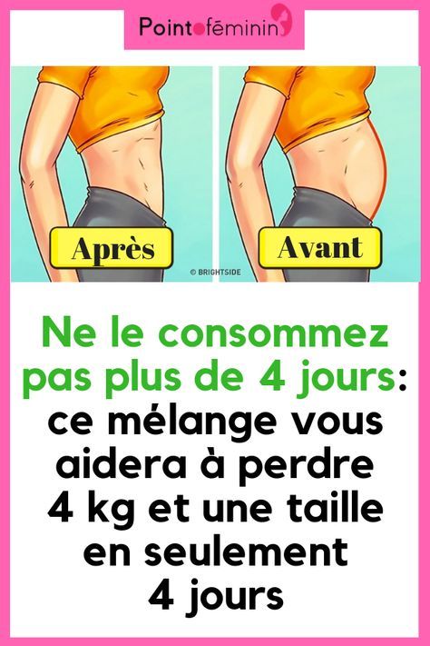 perdre du poids dans les 4 jours