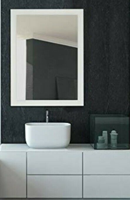 Large Frosted Edge Modern Rectangular Wall Mirror 30 W X 40 Large Frosted Edge Modern Rectangular Wall Mirror 30 W X 40