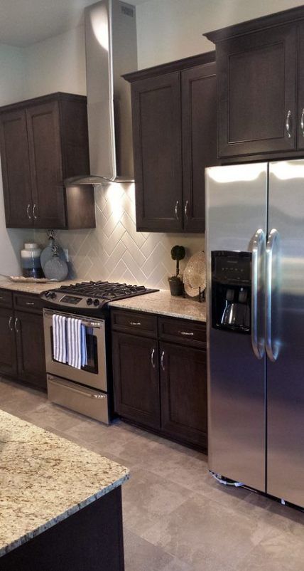Kitchen Backsplash Brown Cabinets Dining Rooms 60 Best Ideas Kitchencabinetse Backsplash With Dark Cabinets Brown Kitchen Cabinets Dark Brown Kitchen Cabinets