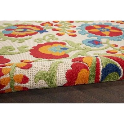 Nourison Aloha Alh17 Beige Red Blue Fl Indoor Outdoor Area Rug - Red And Blue Outdoor Area Rugs Nourison Aloha Alh17 Beige Red Blue Fl Indoor Outdoor Area Rug - Red And Blue Outdoor Area Rugs