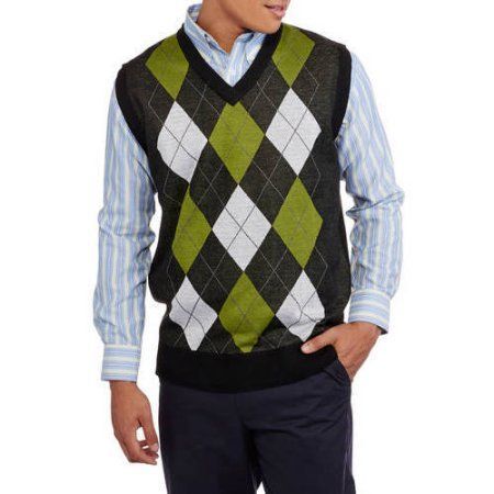 New Mens Club Room 100/% Cotton V Neck Solid Sleeveless Sweater Vest
