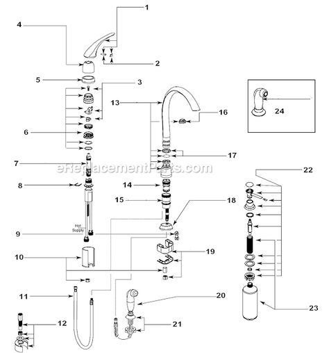 Moen 7700 Parts List And Diagram Ereplacementparts Com Kitchen