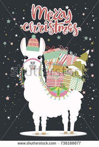 Colorful Fabrics Digitally Printed By Spoonflower Winter Llama Christmas Holiday Xmas In 2021 Holiday Iphone Wallpaper Christmas Prints Cute Christmas Wallpaper