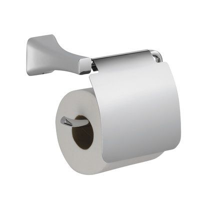 Delta Tesla Wall Mounted Toilet Paper Holder With Removable Cover