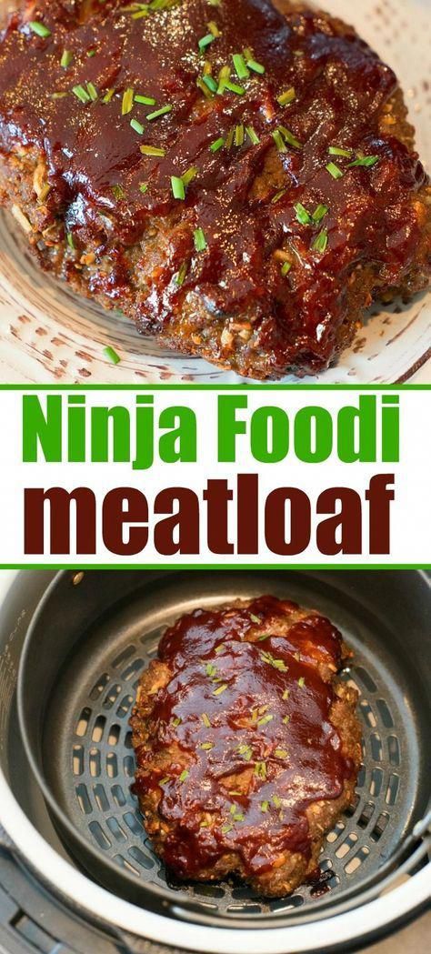 Cook Meatloaf Degree Healthy Air Fryer Foods Airfryerfoods Ninja Cooking System Recipes Pressure Cooker Recipes Recipes