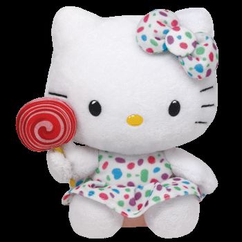 Hello Kitty Lollipop Small 6 Beanies Plush Ty Beanie Babies Hello Kitty Lollipop Small 6 Beanies Plush Ty Beanie Babies