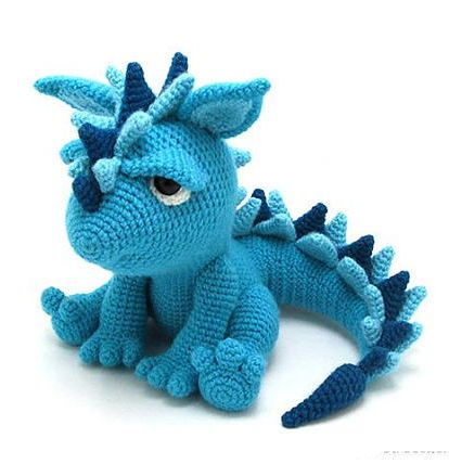 Crochet Pattern Dinosaur Dragon Amigurumi Doll