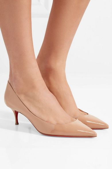 Beige Pigalle Follies 55 patent-leather pumps | CHRISTIAN ... Beige Pigalle Follies 55 patent-leather pumps | CHRISTIAN ...