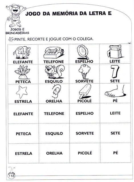 LETTERS MEMORY: Memória de Letras em COQUINHOS