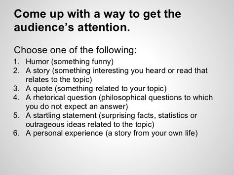 Use This Six-Part Outline to Write the Perfect Speech Writing - speech outline Use This Six-Part Outline to Write the Perfect Speech Writing - speech outline