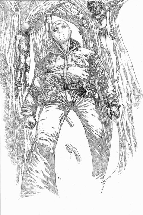 Jason Voorhees Coloring Pages Coloring pages Jason voorhees art