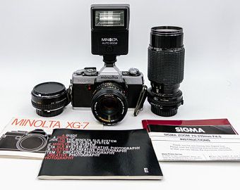 Minolta Autofocus Maxxum 7000 Camera With Minolta Maxxum Af Etsy Autofocus Zoom Lens Prime Lens