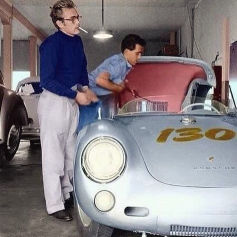 Art print POSTER CANVAS James Dean/'s Wrecked Porsche