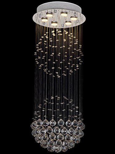 7PM Modern Staircase Double Spiral LED Crystal Chandelier 7PM Modern Staircase Double Spiral LED Crystal Chandelier