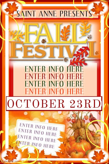 Fall Festival Vol3 - Premium Flyer Template + Facebook Cover - fall flyer Fall Festival Vol3 - Premium Flyer Template + Facebook Cover - fall flyer