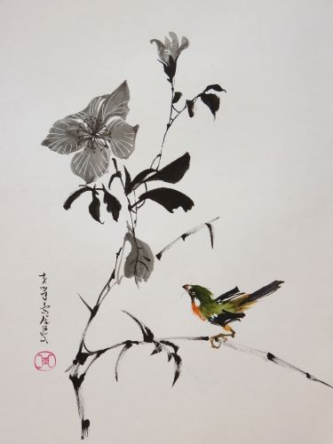 Aquarelle Abby Xieyi Sumie Peinture Asiatique Peinture Chinoise