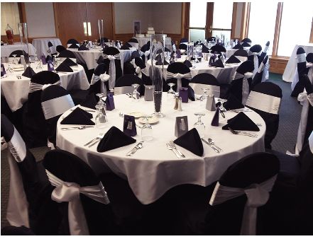 picture White And Silver Wedding Table Decor black silver and white table setting