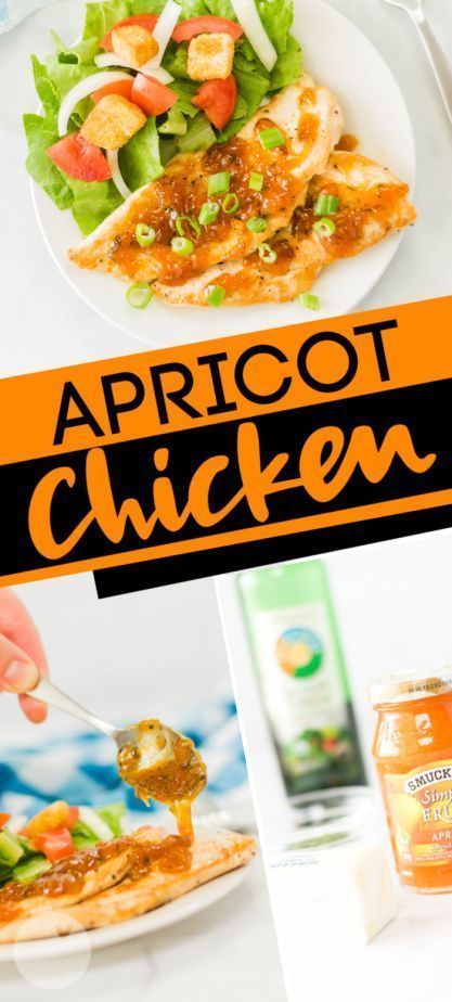 Apricot Chicken With Homemade Apricot Glaze - Chicken recipes under 30 minutes #chicken #recipes #under #30 #minutes Apricot Chicken With Homemade Apricot Glaze
