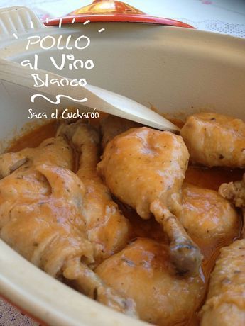 Pollo Al Vino Blanco Pollo Al Vino Muslos De Pollo Recetas Muslos De Pollo