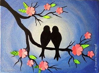 80 Easy Acrylic Canvas Painting Ideas For Beginners Art Painting Bird Art Canvas Painting