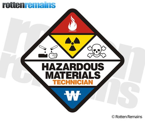 Hazmat Team Sticker 4/" Hazardous Materials Team Sticker Firefighter Decal