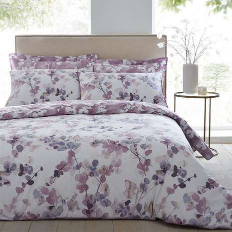 NEW Purple Paisley Reversible Printed Bedding Duvet Cover Pillowcases All Sizes