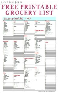 Printable Grocery List Template Glamorous Grocery List Download Organizations Organizing And Food Printable Grocery List Template Brilliant Grocery List Download Organizations Organizing And Food