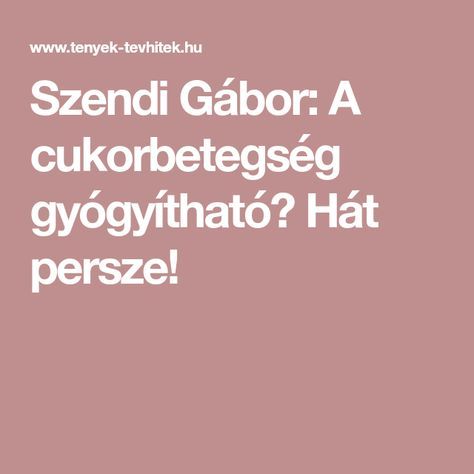 mi a különbség az inzulinrezisztencia és a cukorbetegség között