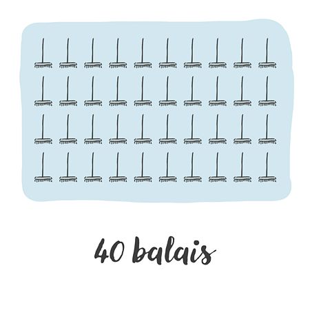 Carte Anniversaire 50 Balais