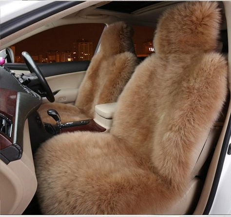Auto Seat Cover Faux Fur Set Of 2 Car Seats - Faux Sheepskin Bench Seat Covers Auto Seat Cover Faux Fur Set Of 2 Car Seats - Faux Sheepskin Bench Seat Covers