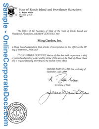 small certificate