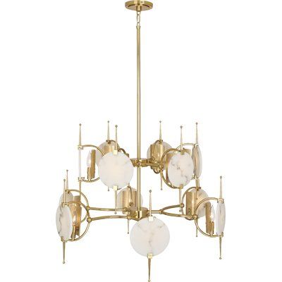 Robert Abbey Jace 12 Light Candle Style Chandelier Finish Modern