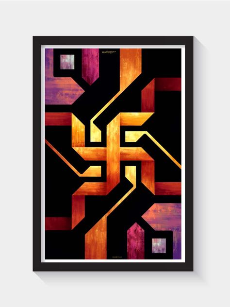 DIYthinker DE Culture Sanskrit Letter Pattern Photo Frame Exhibition Display Art Desktop Painting DIYthinker DE Culture Sanskrit Letter Pattern Photo Frame Exhibition Display Art Desktop Painting