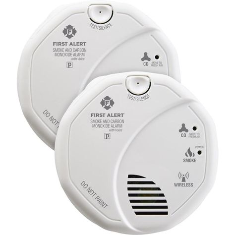 Pack Battery Operated Combination Smoke First Alert Battery Operated Smoke and