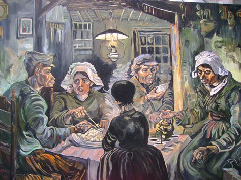 LOS COMEDORES DE PATATAS Oleo sobre lienzo, pintado por Van Gogh en ... LOS COMEDORES DE PATATAS Oleo sobre lienzo, pintado por Van Gogh en ...