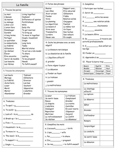 25 new my worksheets ideas teaching learn french french lessons