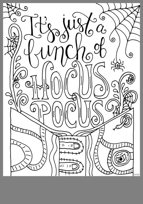 Pin by Evelyn Leon on Ava Coloring pages Color Hocus pocus