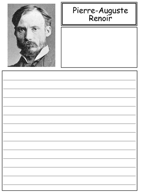 Download renoir coloring page - Google Search (With images) | Erik the red, Art lessons, Coloring pages