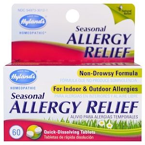 Hyland S シーゾナル アレジー リリーフ 60 クイックディゾルビング タブレット Seasonal Allergy Relief Seasonal Allergies Natural Allergy Relief