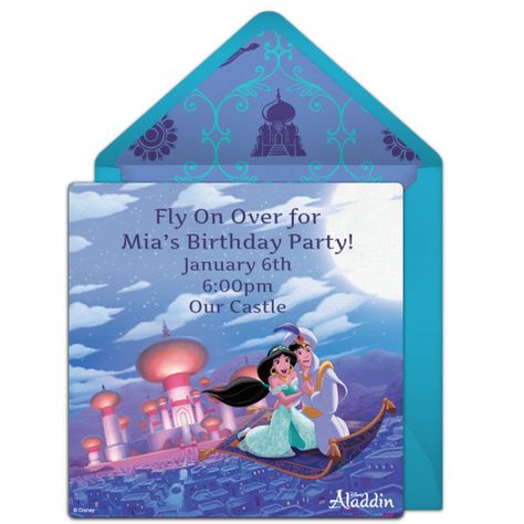 Download Free Aladdin Invitations Aladdin Birthday Party Jasmine Birthday Invitation Princess Jasmine Birthday Party