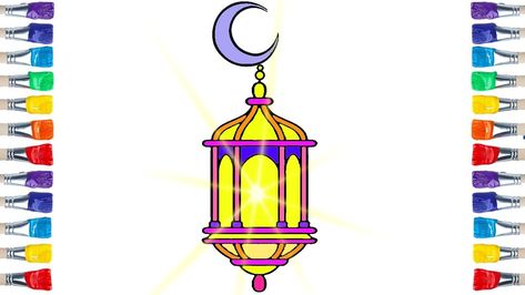 How To Draw A Lantern Drawing And Colouring For Kids Lantern Drawing Lantern Painting Drawings
