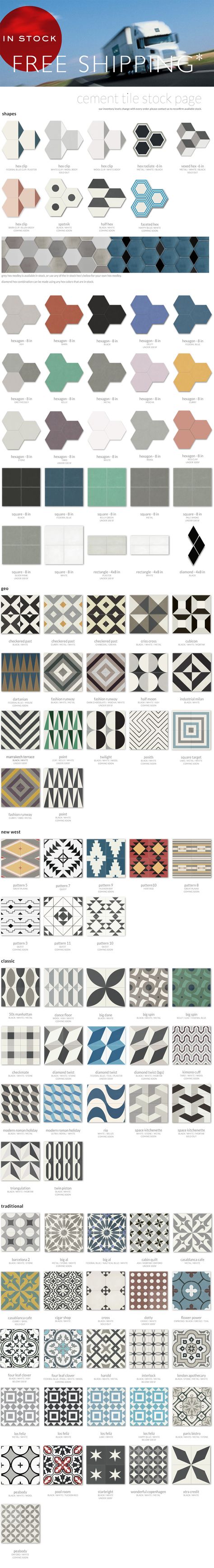 Clé Cement Tile In Stock 14 50 Sf For 2 Colors 16 3 Clé Cement Tile In Stock 14 50 Sf For
