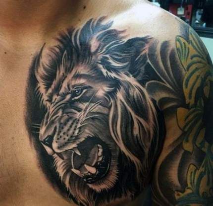 Top 73 Lion Chest Tattoo Ideas 2020 Inspiration Guide Cool Chest Tattoos Lion Chest Tattoo Mens Lion Tattoo