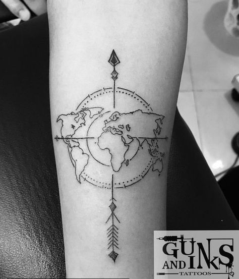 Travel Tattoo Inspiration Unique 62 New Ideas Travel Tattoo Small Tattoos For Guys World Travel Tattoos