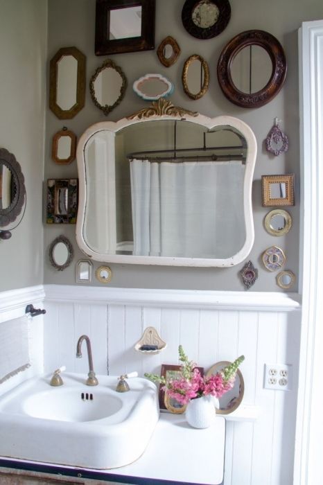 12 Bathroom Mirror Ideas To Reflect Your Style Vintage Mirrors Shabby Chic Design Shabby Chic Bathroom, Victorian Style Bathroom Mirror Uk